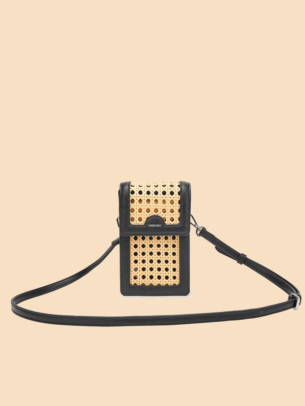 SINBONO Vera Crossbody Wallet Phone Bag Black